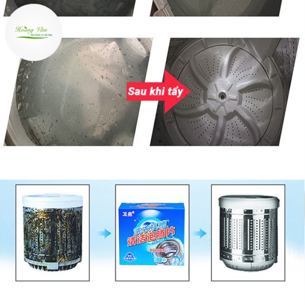 Hộp 12 viên tẩy lồng máy giặt - Hình ảnh 5